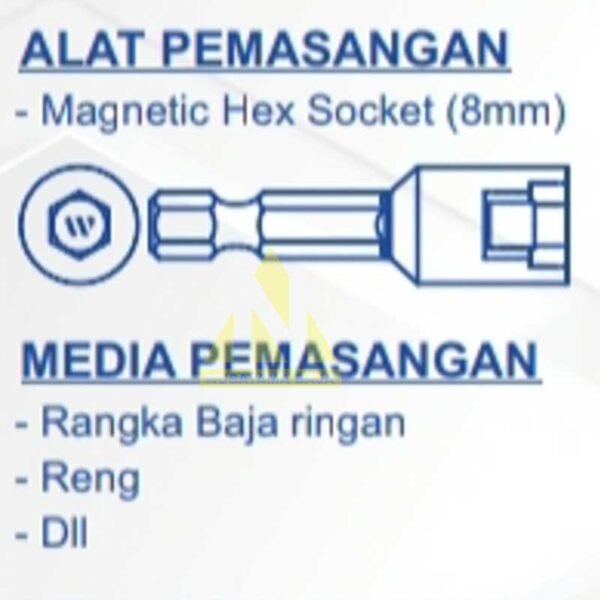 Harga Baut Skrup Baja Ringan WILSON